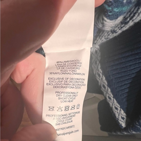 Original Penguin Ski Sweater Wool XL Men’s - Picture 6 of 6